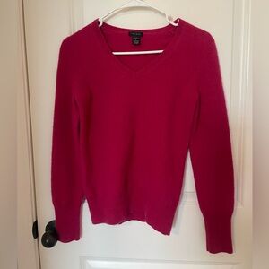 Hot pink cashmere sweater